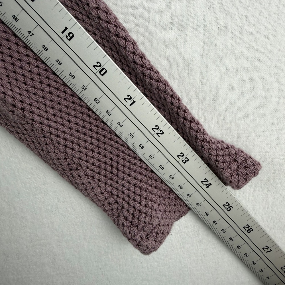 KÜHL Lyrik V Neck Sweater Sz M Mauve Long Sleeve Thermal‎ Waffle Knit Gorpcore - Picture 10 of 12
